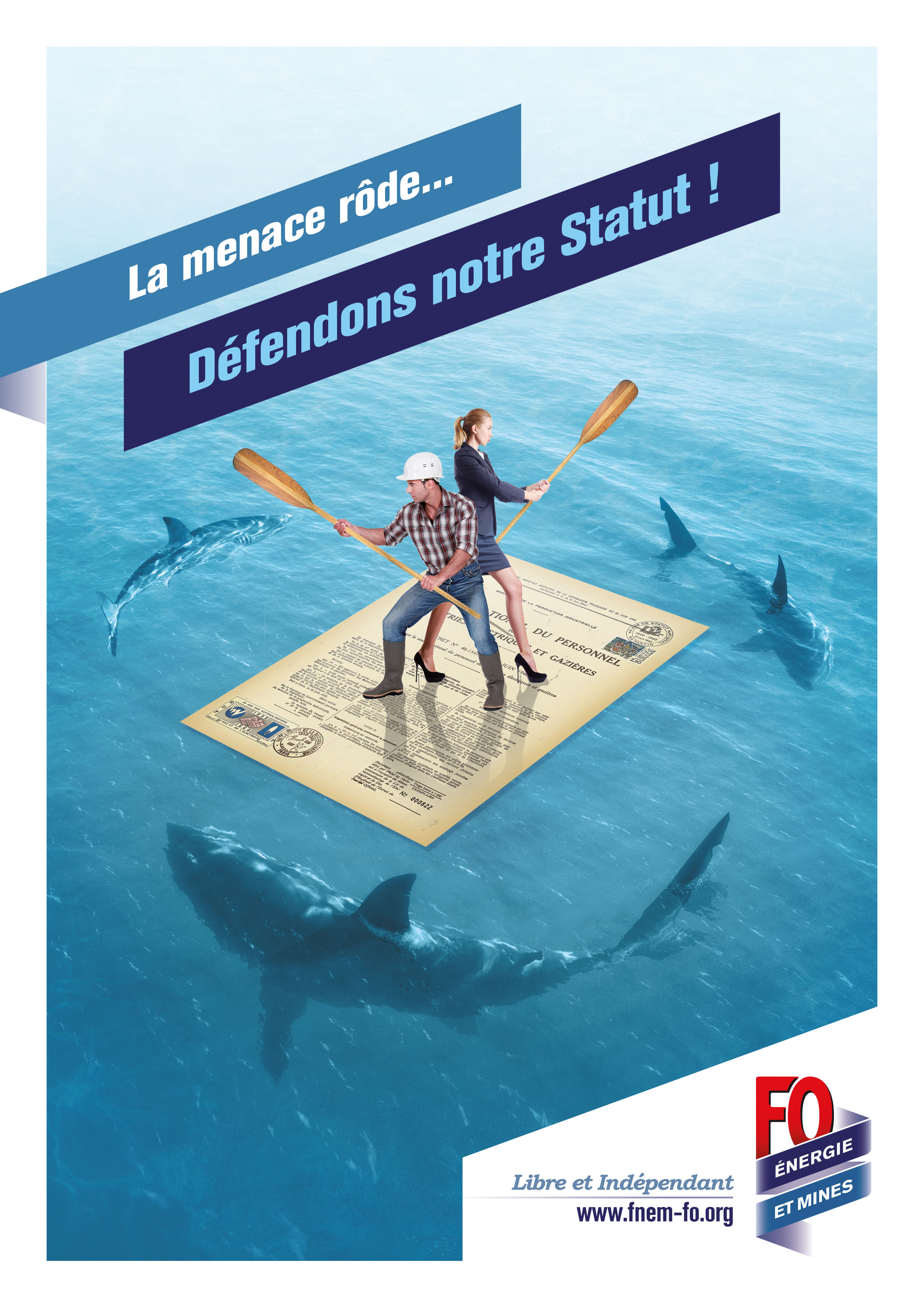 Affiche « La menace rôde »