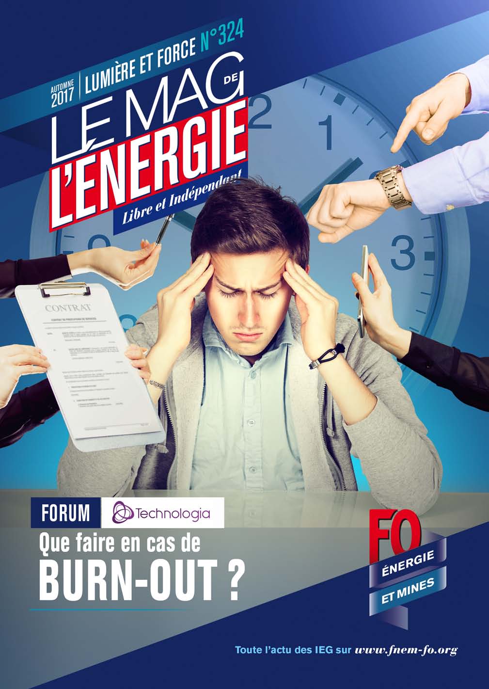 Le Mag. de l&rsquo;énergie FO Énergie et Mines n°324 – automne 2017