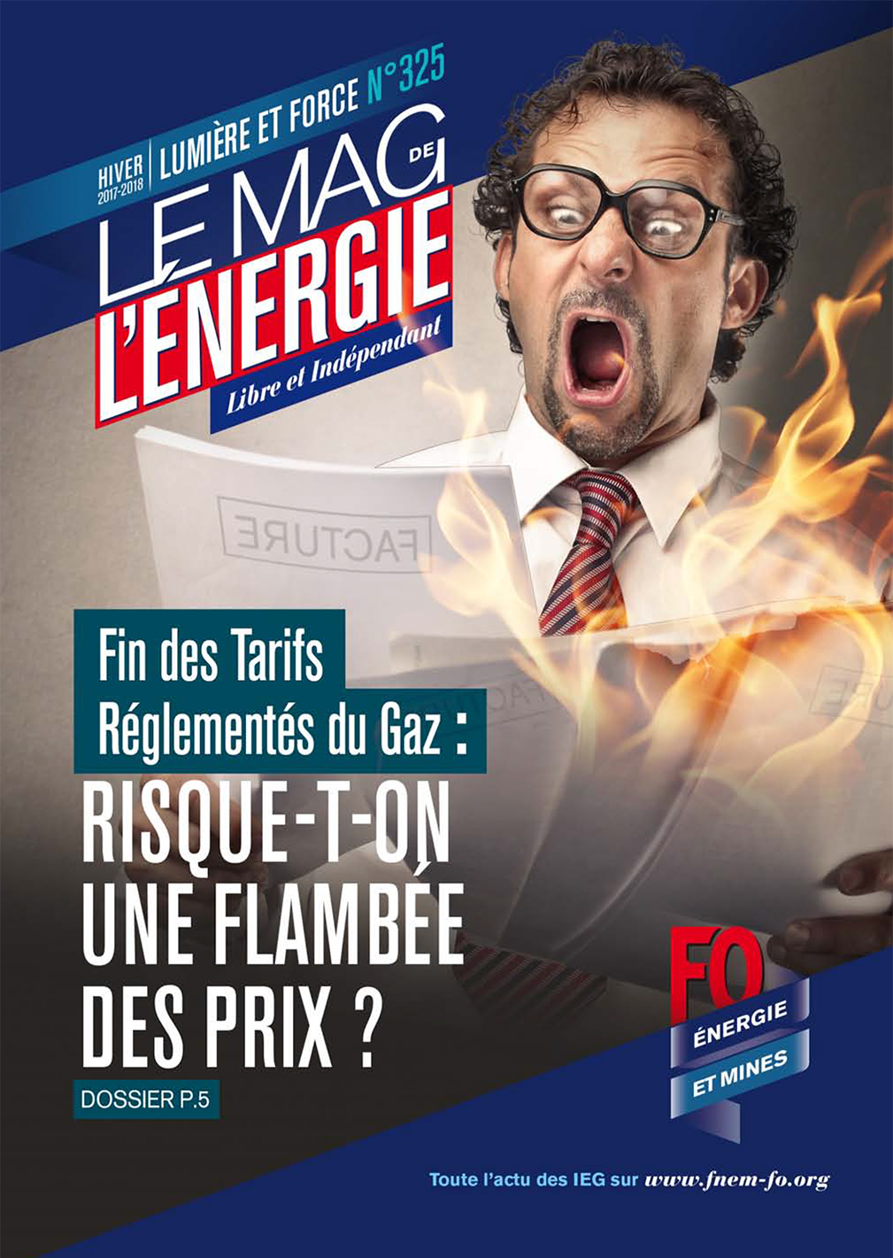 Le Mag. de l&rsquo;énergie FO Énergie et Mines n°325 – hivers 2017 / 2018