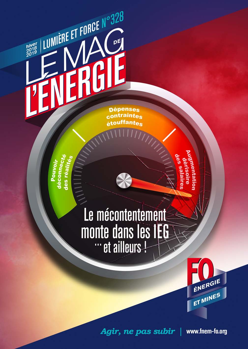 Le Mag. de l&rsquo;énergie FO Énergie et Mines n°328 – hiver 2018-2019