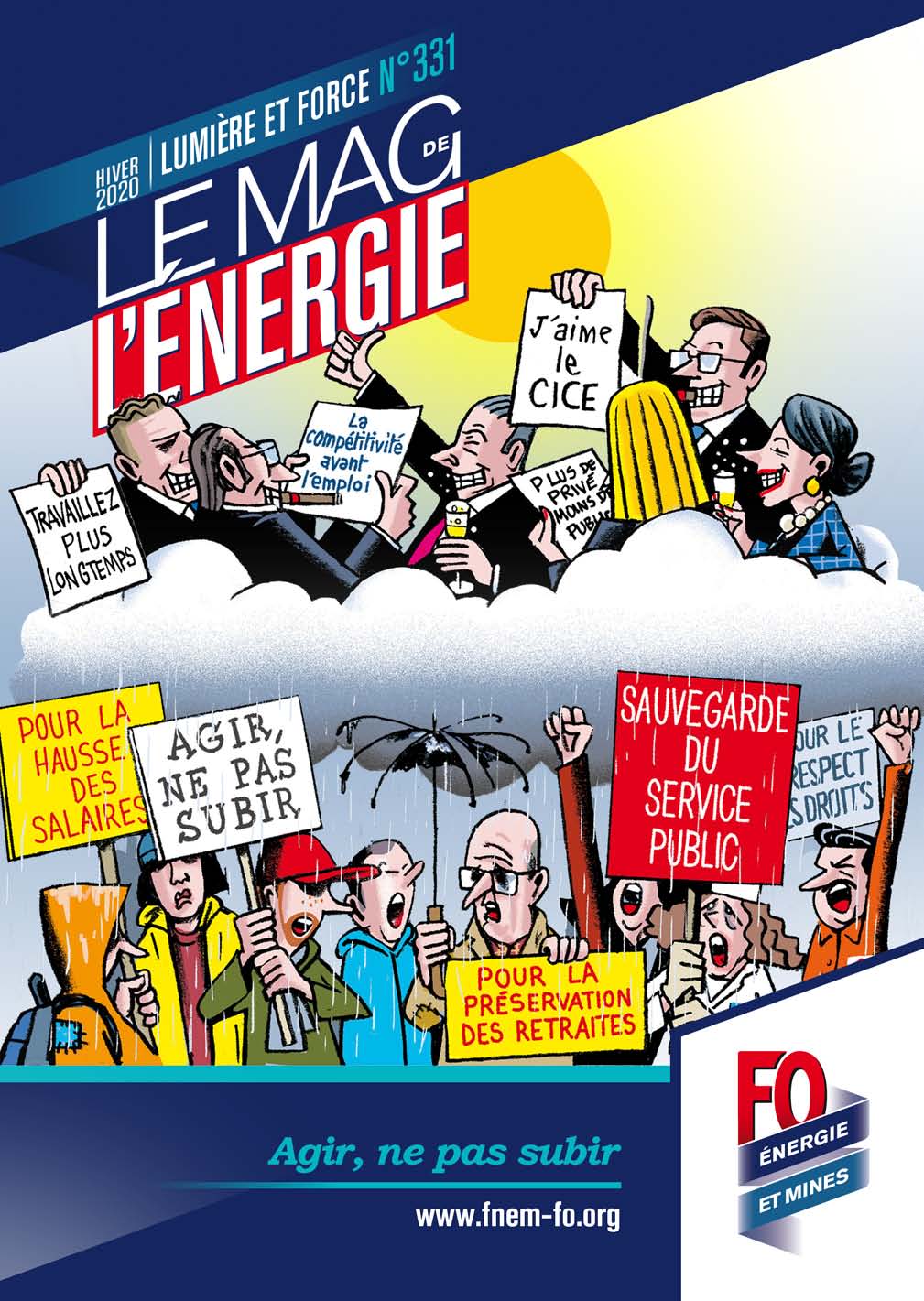 Le Mag de l&rsquo;Énergie FO Énergie et Mines n° 331 – Hiver 2019-2020