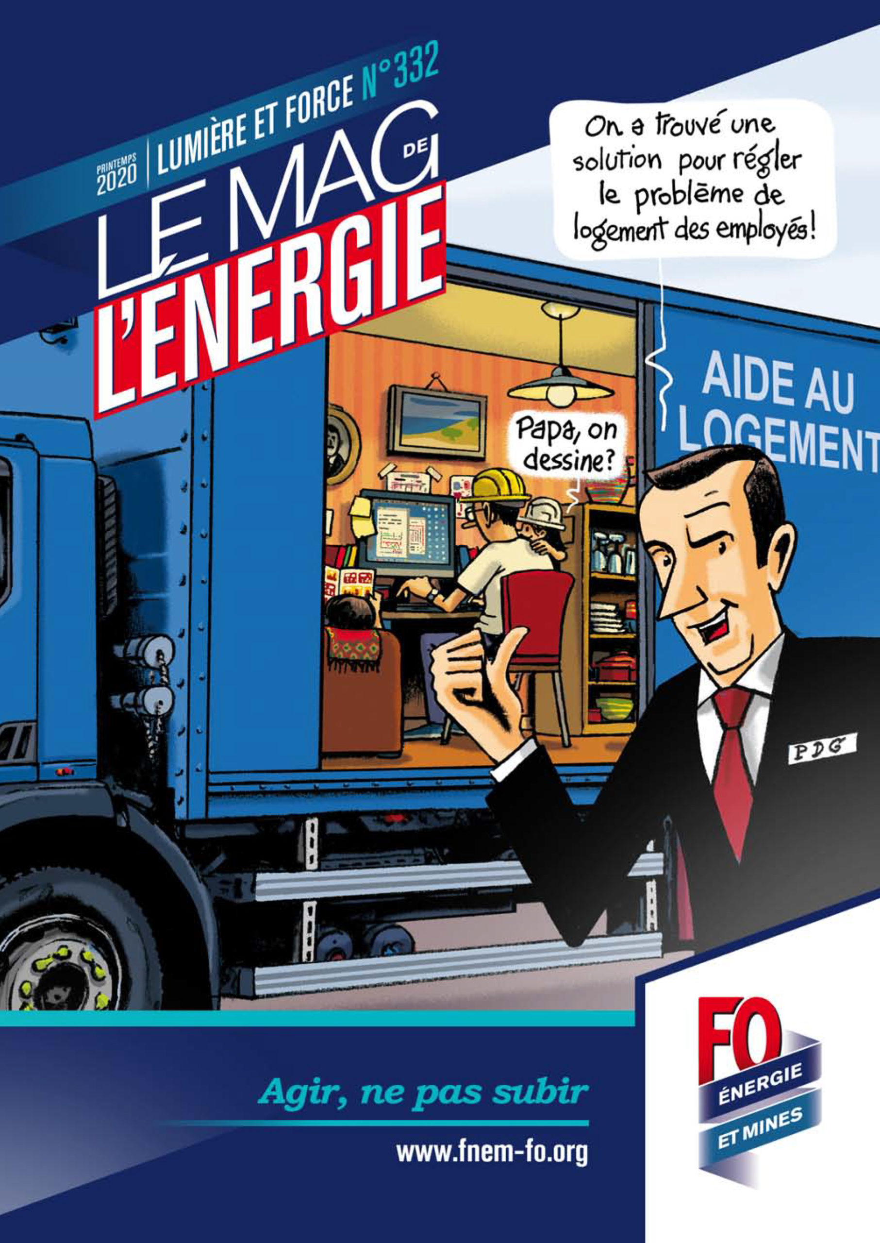 Le Mag de l&rsquo;Énergie FO Énergie et Mines n° 332 – Printemps 2020