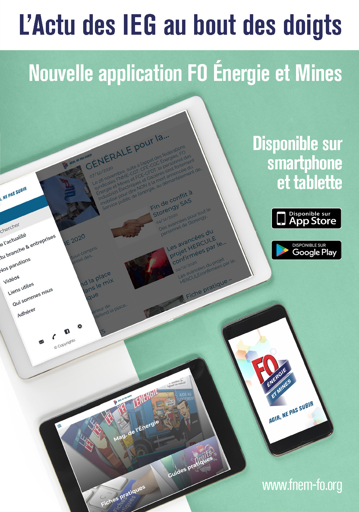 Nouvelle application FO Énergie et Mines